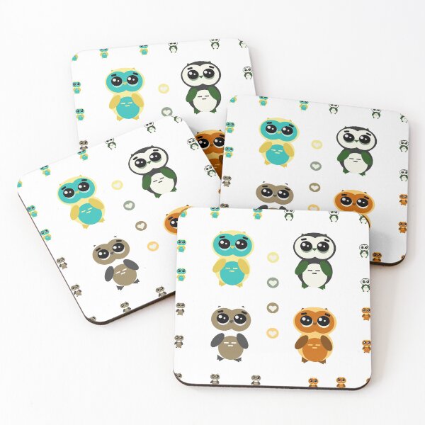 Item preview, Cute Rainbow Owls Family Pack Design #2 designed and sold by Rainbows Rock.