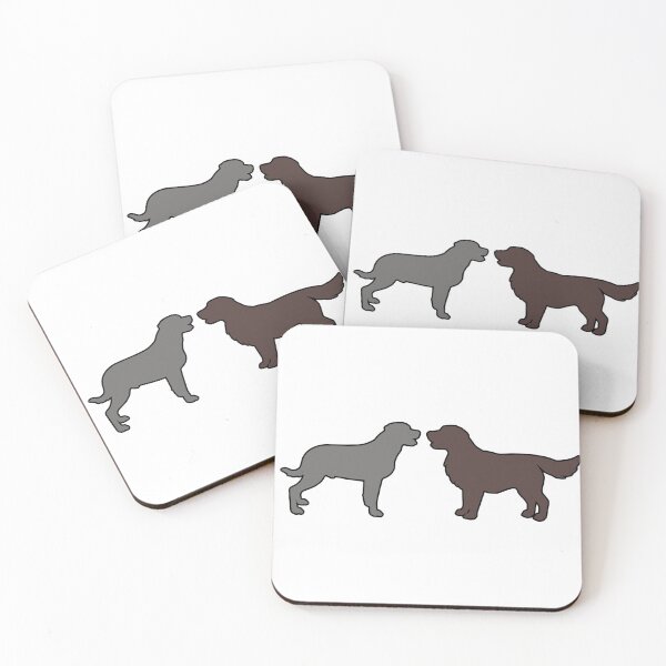 Item preview, Percy & Grover Saying Hello (One Grey & One Brown Dog) designed and sold by andmarstan.