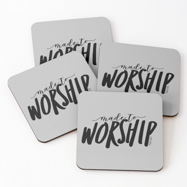 Item preview, Made to Worship, Psalm 100, Christian Inspiration Design for Worship Lovers designed and sold by LifeCrush.