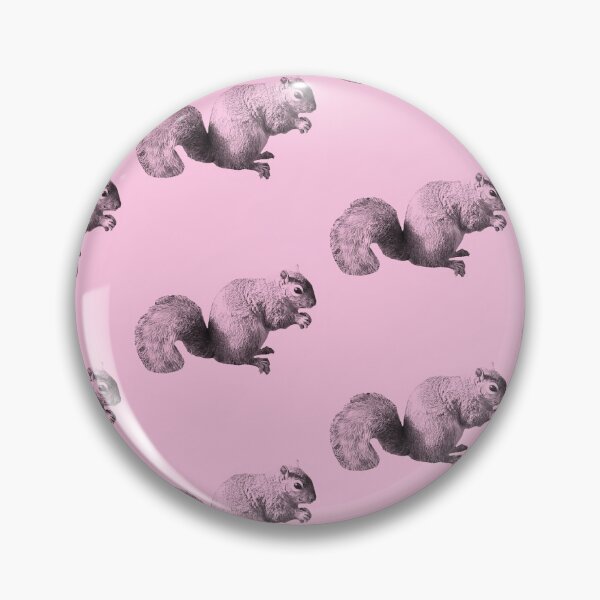 Item preview, Cute grey squirrel photograph pattern pink background  designed and sold by Thought2reality.