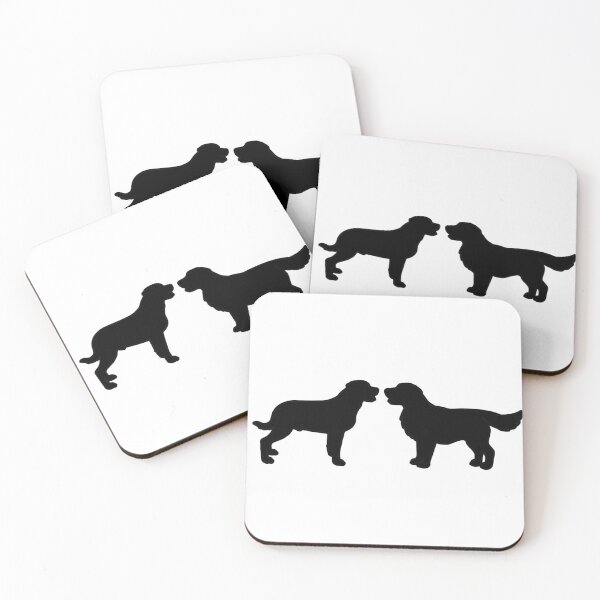 Item preview, Poppy & Kieran Saying Hello (Two Black Dogs) designed and sold by andmarstan.