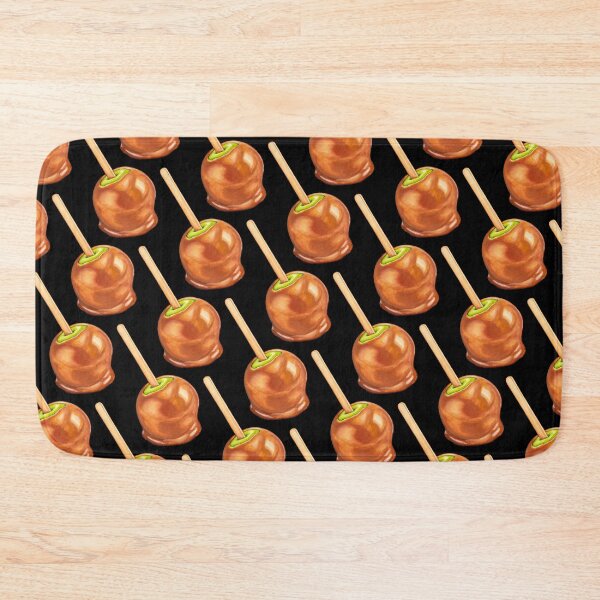 Item preview, Caramel Apple Pattern - Black designed and sold by Kelly  Gilleran.