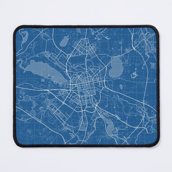 Item preview, Yekaterinburg City Map of Sverdlovsk, Russia - Blueprint designed and sold by deMAP.