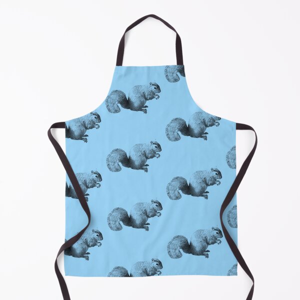 Item preview, Cute grey squirrel photograph pattern blue background designed and sold by Thought2reality.