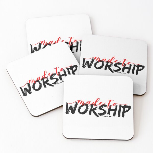 Item preview, Made to Worship, Psalm 100, Christian Inspiration Design for Worship Lovers designed and sold by LifeCrush.