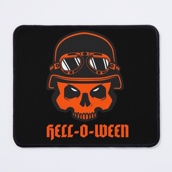 Item preview, Hell - o - ween. Halloween bikie (skull) designed and sold by JellyBeenzz.