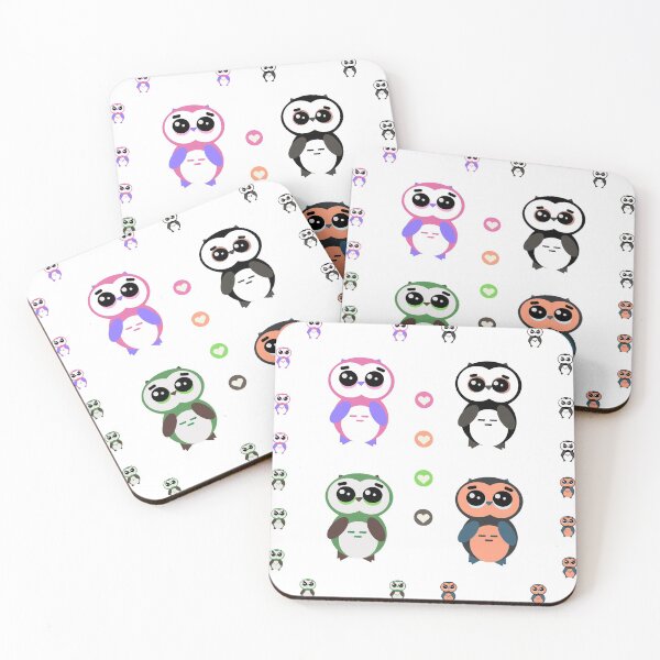 Item preview, Cute Rainbow Owls Family Pack Design #4 designed and sold by Rainbows Rock.