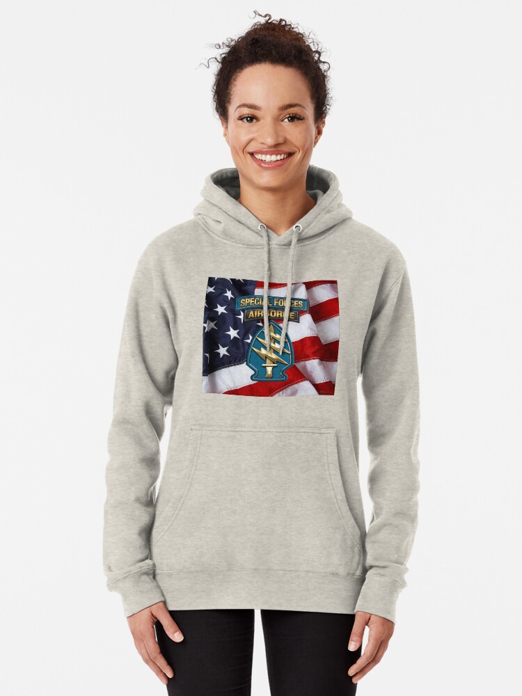 SSI Airborne Command Womens Pullover Hoodie Long Sleeve Hooded Sweatshirts