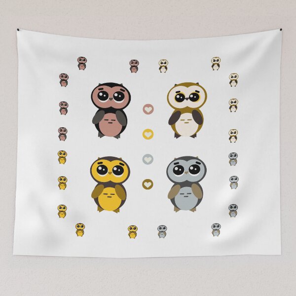 Item preview, Cute Rainbow Owls Family Pack Design #6 designed and sold by Rainbows Rock.