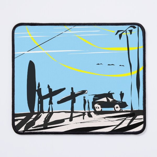 Item preview, San Pedrito Beach, surf art, surf wear, surf tshirt, Vida Surfa, Collection 1 designed and sold by vidasurfa.