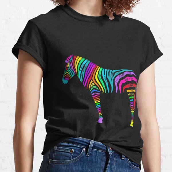 Zebra Words Classic T-Shirt