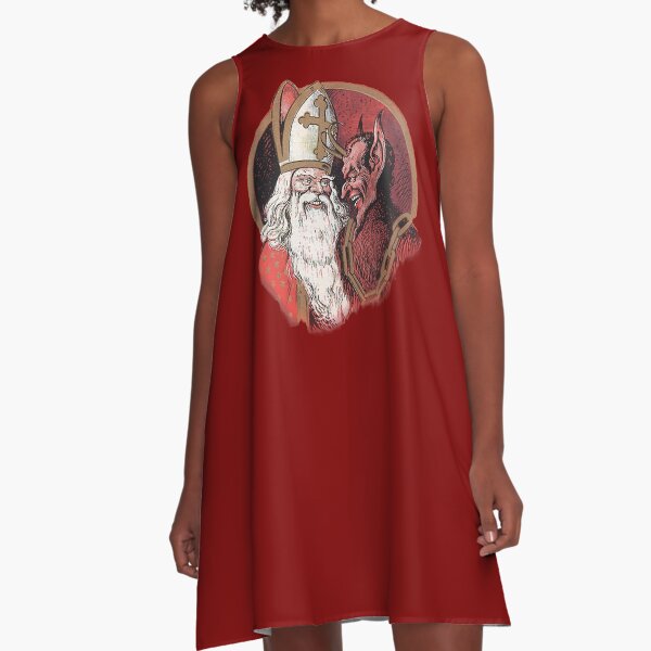 Item preview, Krampus and Santa Christmas designed and sold by dzdn.