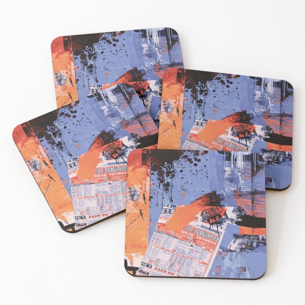 Item preview, OrangeBlueGrayAbstract designed and sold by FreshDonuts.