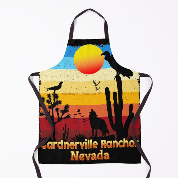 Item preview, Gardnerville Ranchos Nevada NV Cactus Vulture Coyote Sunset Retro Desert designed and sold by Cuatrocaminos.