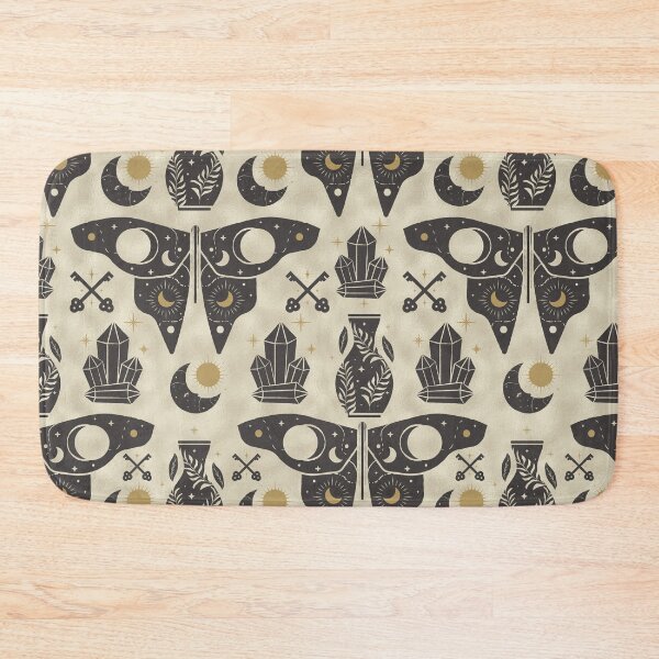 Item preview, Moth Moon Esoteric Occult Vintage Pattern  designed and sold by ElishaKayne.