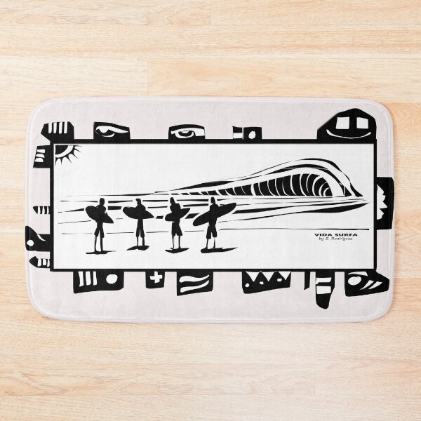 Item preview, Somewhere in BajaS. black and white. Vida Surfa, Surf wear, surf art, Collection 2 designed and sold by vidasurfa.
