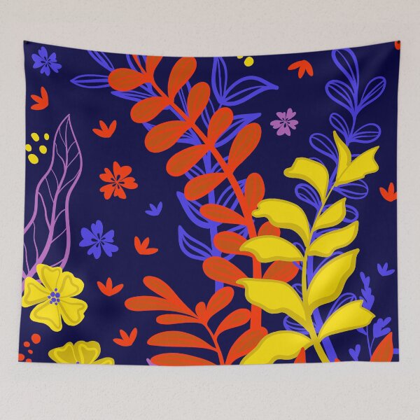 Item preview, Vibrant branches in red, yellow, blue and purple designed and sold by BrankaPD.