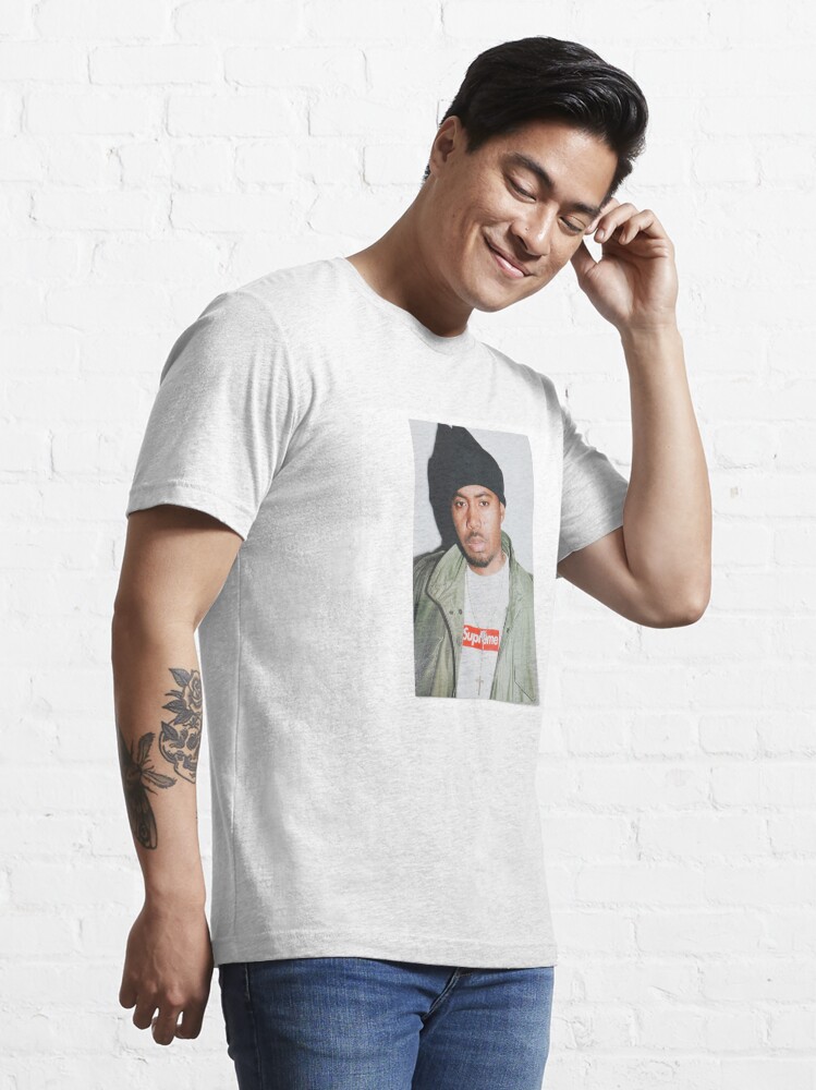 Supreme Nasty Nas Print T-Shirt - Grey for Men
