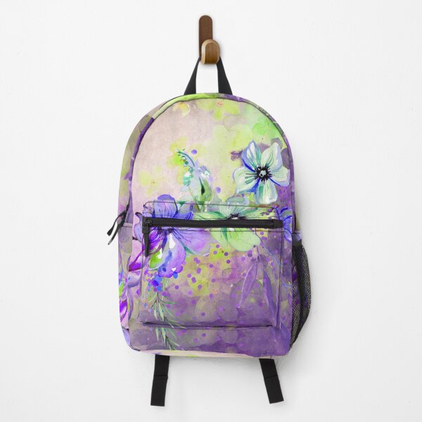 Item preview, Purple floral watercolor designed and sold by thedaydreamingunicorn.