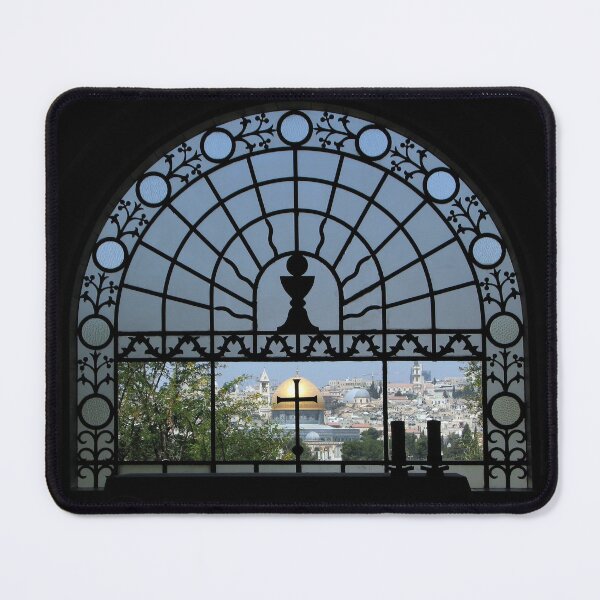 Item preview, Jerusalem’s Old City as seen from the window of Dominus Flevit Church designed and sold by Yair Karelic.