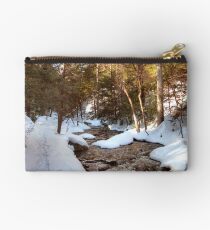 Snowy Trail Along Kitchen Creek Studio Pouch