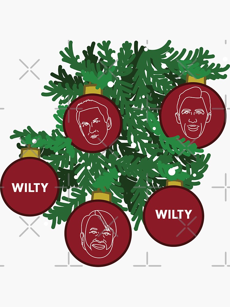 "WILTY Christmas" Sticker for Sale by pixellucyart Redbubble