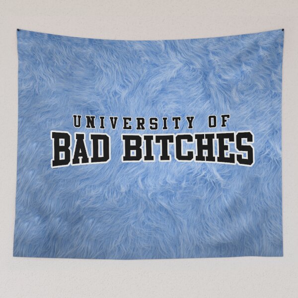 Item preview, University of Bad Bitches Blue Fur By Nicole William designed and sold by GlowinUp Shop.