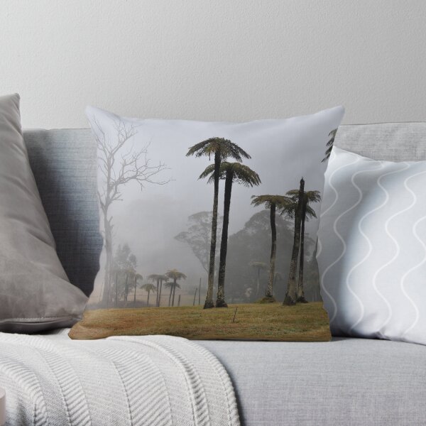 MOUNT WILSON MISTY TREE FERNS. Throw Pillow