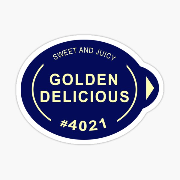 Golden Delicious Apple Sticker