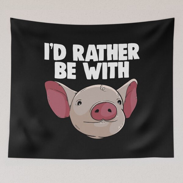 Item preview, I'd Rather Be With Pigs designed and sold by Bendthetrend.