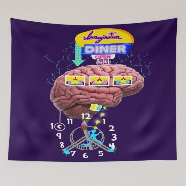 Item preview, Mind of Hyperactive Imagination 24/7 Diner  designed and sold by Deborah Camp.