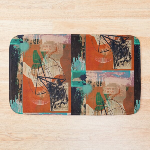Item preview, RustAquaBlackAbstract designed and sold by FreshDonuts.