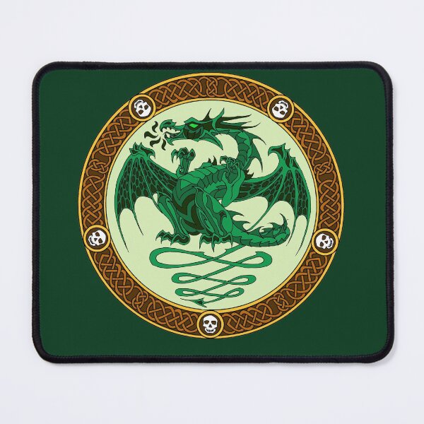 Item preview, Celtic knotwork dragon 2 - green designed and sold by AnyaPenfold.