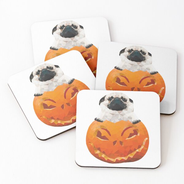 Item preview, Low Poly Halloween Pug designed and sold by LowPolyGKDesign.