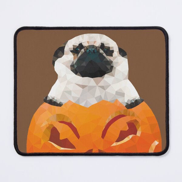 Item preview, Low Poly Halloween Pug designed and sold by LowPolyGKDesign.