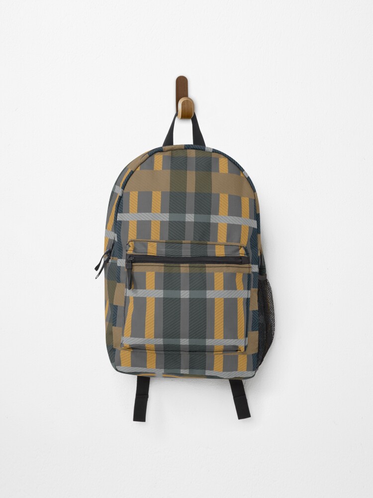 Thumbnail 1 of 3, Backpack, Plaid Patterns Design Number 6 designed and sold by ClassyPatterns.
