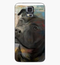 Pit Bull Piglet in Paint Hülle & Klebefolie für Samsung Galaxy