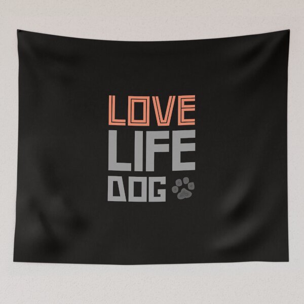 Item preview, Love Life Dog Print Active designed and sold by PASCALyes.