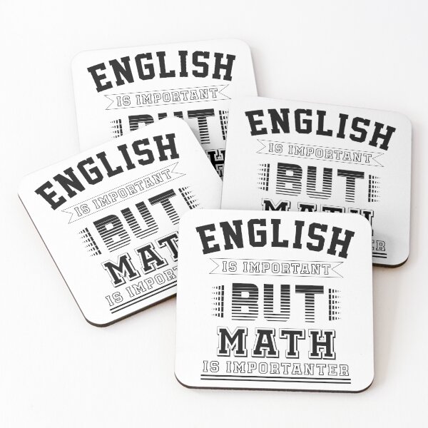 Item preview, English Is Important But Math Is Importanter Funny T-Shirt designed and sold by ahmeddesigne.