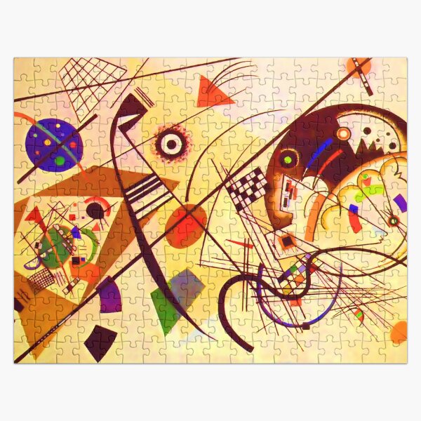Artikel-Vorschau von Kandinsky Blau Rot Gelb Abstrakte Kunst, designt und verkauft von Vicky Brago-Mitchell®.