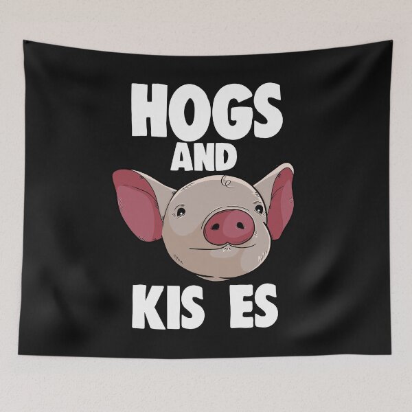 Item preview, Hogs And Kisses Pig designed and sold by Bendthetrend.