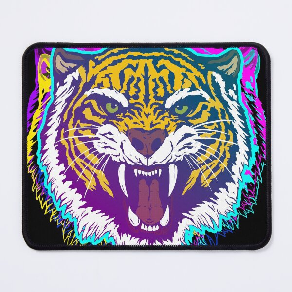 Item preview, Tiger Face Rave Funny EDM Colorful designed and sold by TheTeeSupplyCo.
