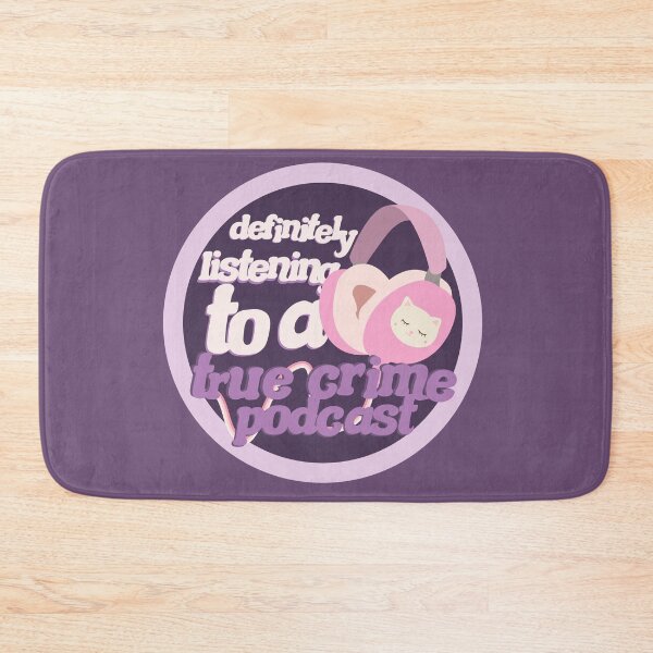 Item preview, definitely listening to a true crime podcast pink designed and sold by racharanha.
