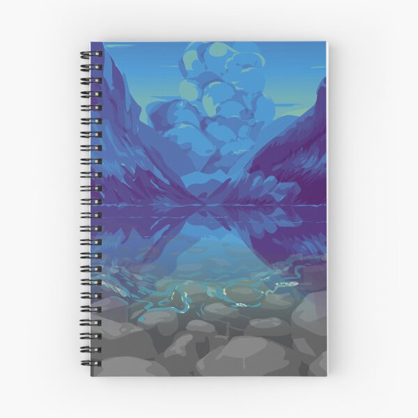 Item preview, blue landscape mountain designed and sold by VexelRian.