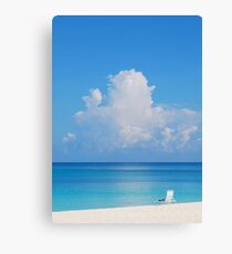 Beautiful Beach In Grand Cayman Canvas Print