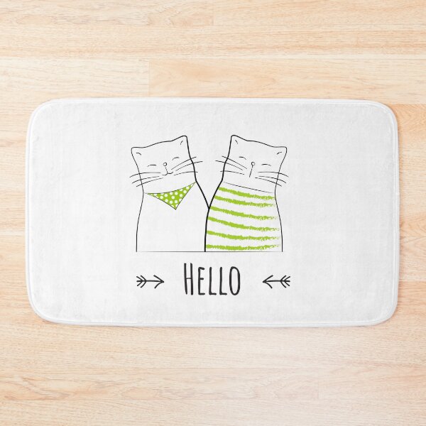 Item preview, funny cat zanny hello omg - green dots and strokes designed and sold by epicmarketing.