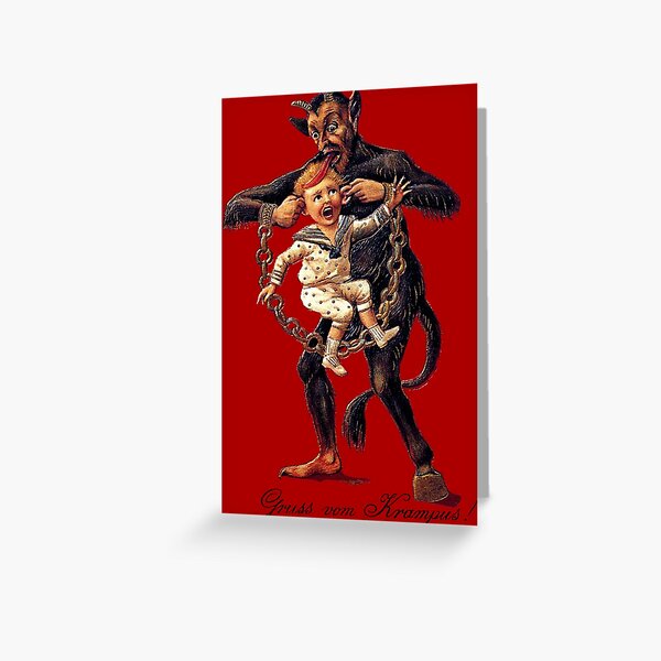 Item preview, Gruss vom (Greetings From) Krampus designed and sold by dzdn.