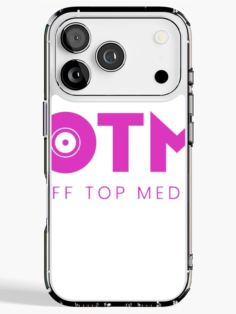 Thumbnail 1 of 5, iPhone Case, OTM (Pnk/Wht) designed and sold by OffTopMedia.