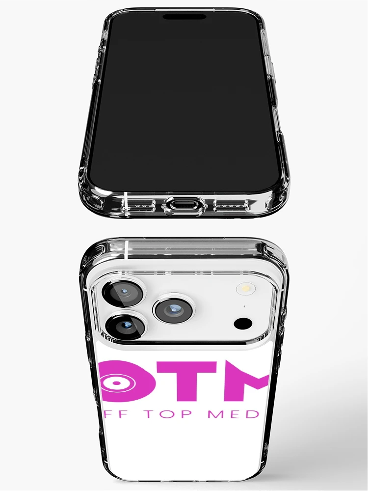 Thumbnail 3 of 5, iPhone Case, OTM (Pnk/Wht) designed and sold by OffTopMedia.