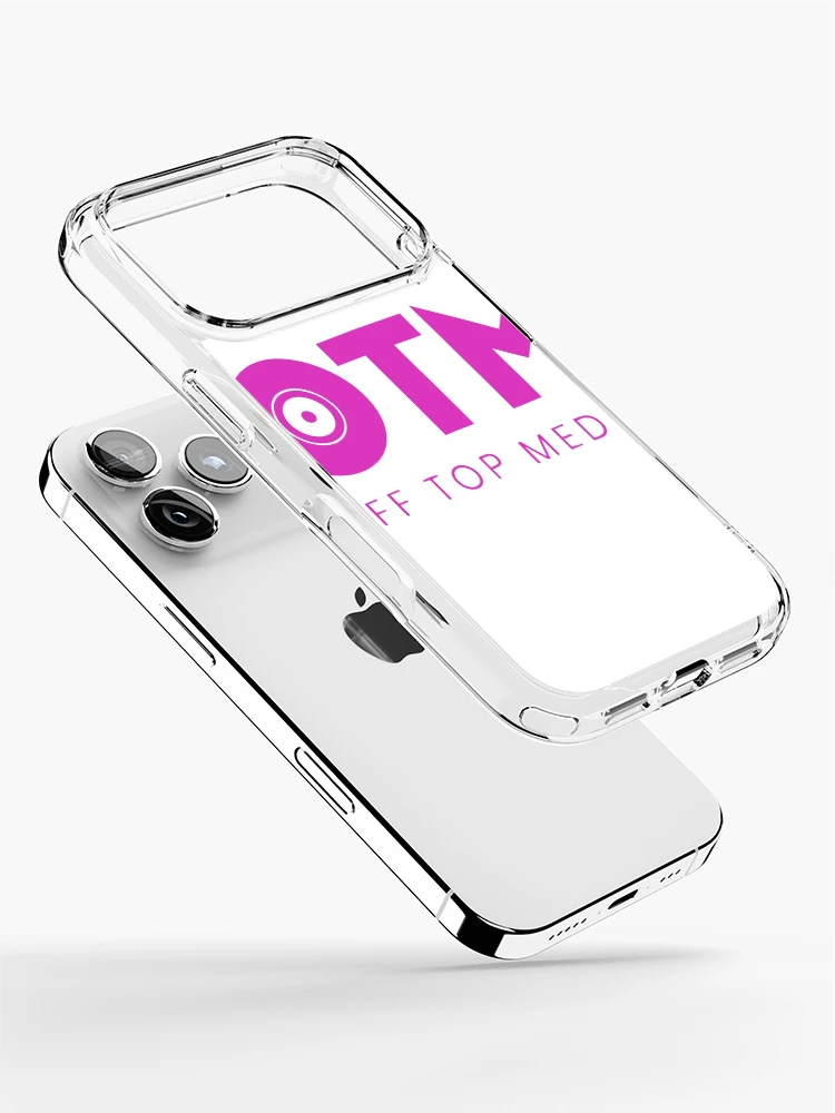 Thumbnail 2 of 5, iPhone Case, OTM (Pnk/Wht) designed and sold by OffTopMedia.